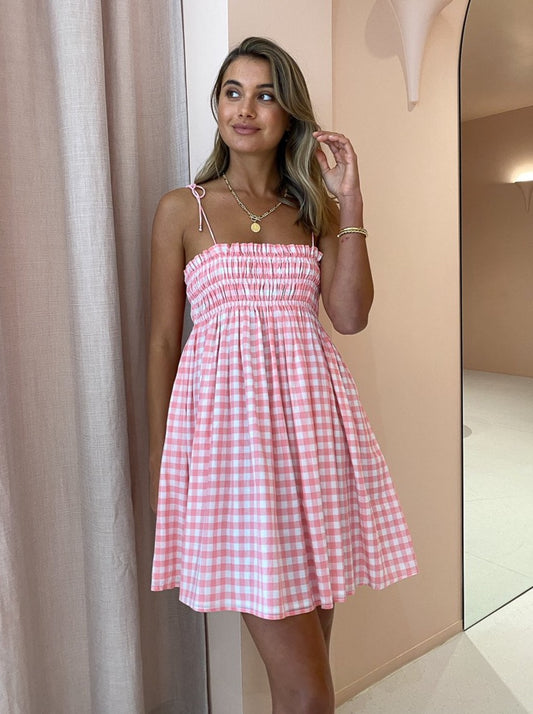 Steele Ayanna Dress in Quartz Check