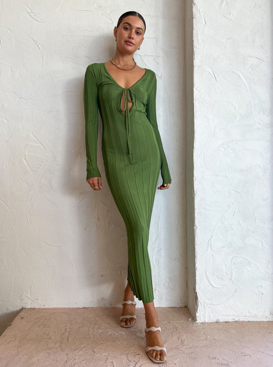 Third Form Liaison Knit Keyhole Maxi Dress in Juniper Coco & Lola Third Form Liaison Knit Keyhole Maxi Dress in Juniper Coco & Lola