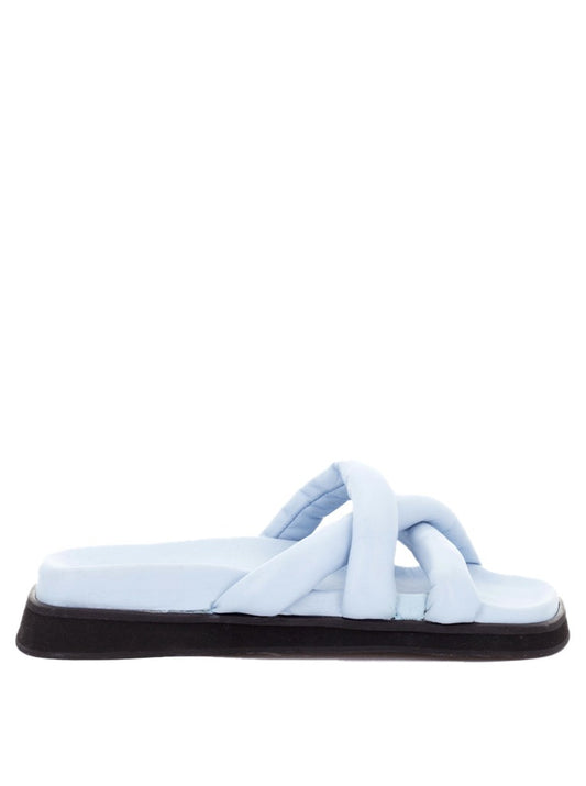 Alohas Slip On Cross Sandals in Baby Blue