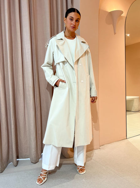Viktoria Woods President Trench in Bone – Coco Lola