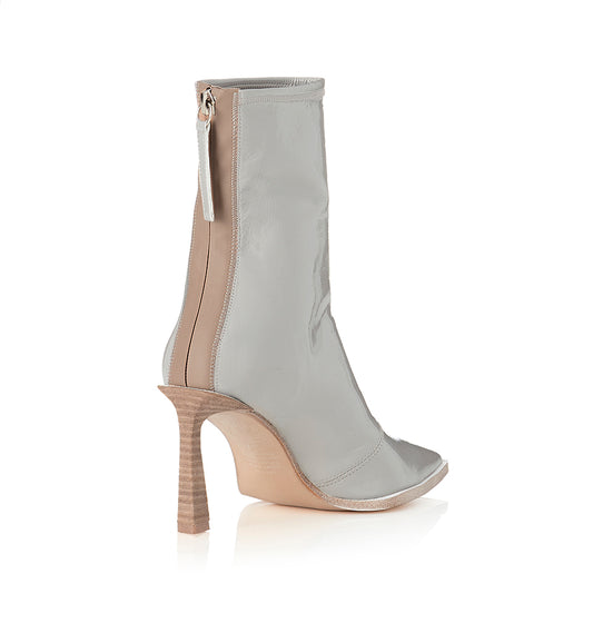 Alias Mae Zali Ankle Boot in Grey Crinkle Patent