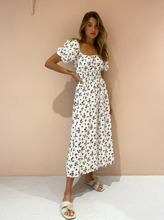 faithfull the brand noemie midi dress Faithfull The Brand Noemie Floral Midi Dress