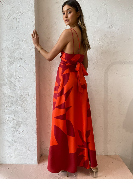 Manning Cartell Flame Tree Slip Dress in Red Coco & Lola Manning Cartell Flame Tree Slip Dress in Red Coco & Lola