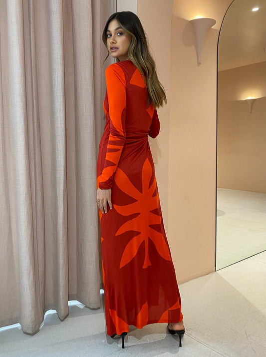 Manning Cartell Flame Tree L/S Dress in Red Coco & Lola Manning Cartell Flame Tree L/S Dress in Red Coco & Lola